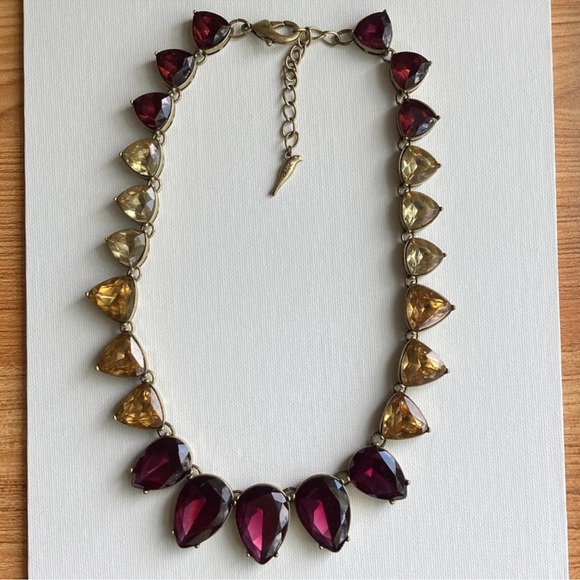 Chloe + Isabel Burgundy Color Code Teardrop Necklace - Picture 3 of 5